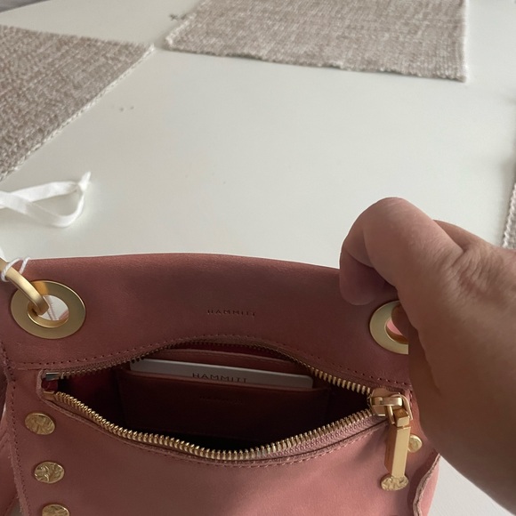 Hammitt Tony- small, color- sorbet pink, brushed gold hardware detail - Picture 3 of 5
